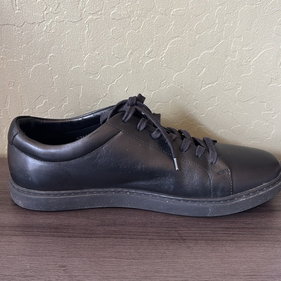 Allen Edmonds Canal Court Black Leather Low Top Sneakers 11 D (Medium) - Picture 5 of 12